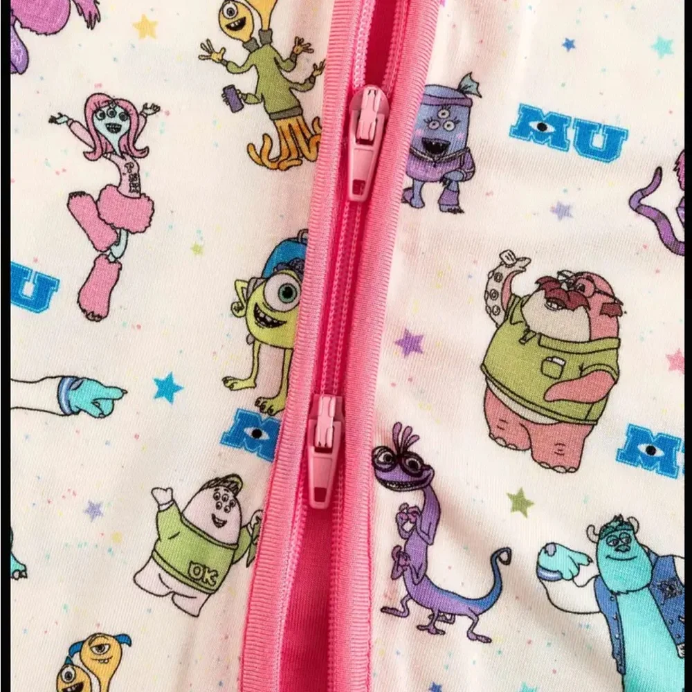 Bamboo Monsters Inc Footie Sleeper Size 3-6 Months
